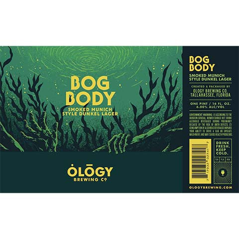 Ology Bog Body Dunkel Lager by Ology Brewing Co, beer label