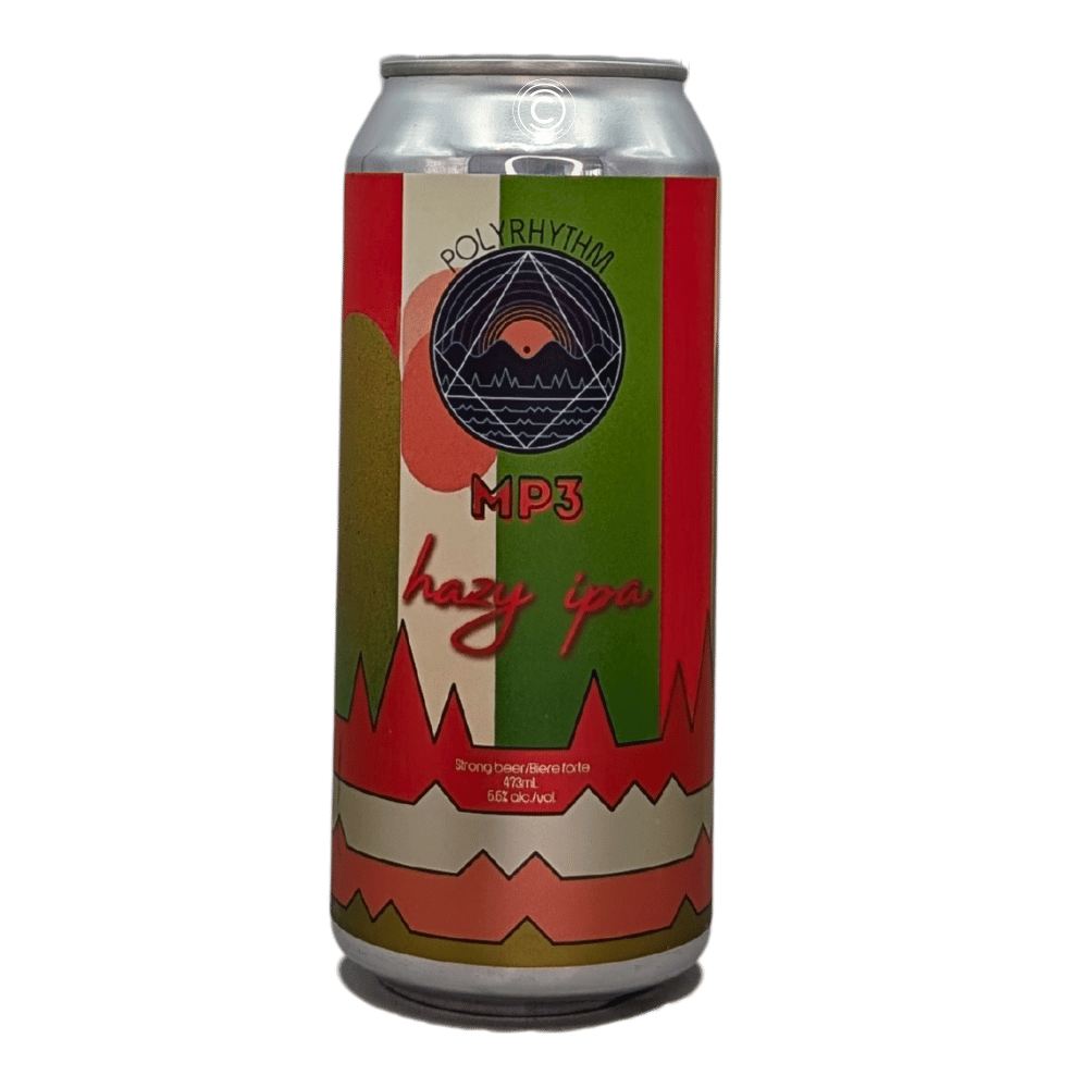 MP3 Hazy IPA by Polyrhythm Brewing, beer label