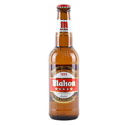 Mahou Cinco Estrellas 1890 Premium Beer by Mahou India Pvt. Ltd., beer label