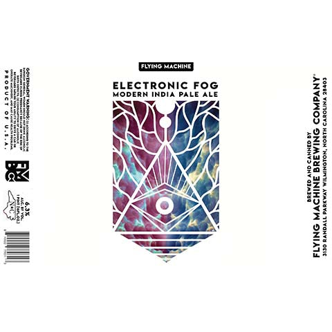 Flying Machine Electronic Fog IPA by Flying Machine Brewing Company, beer label