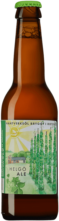 Helgö by Sollentuna Bryggeri, beer label