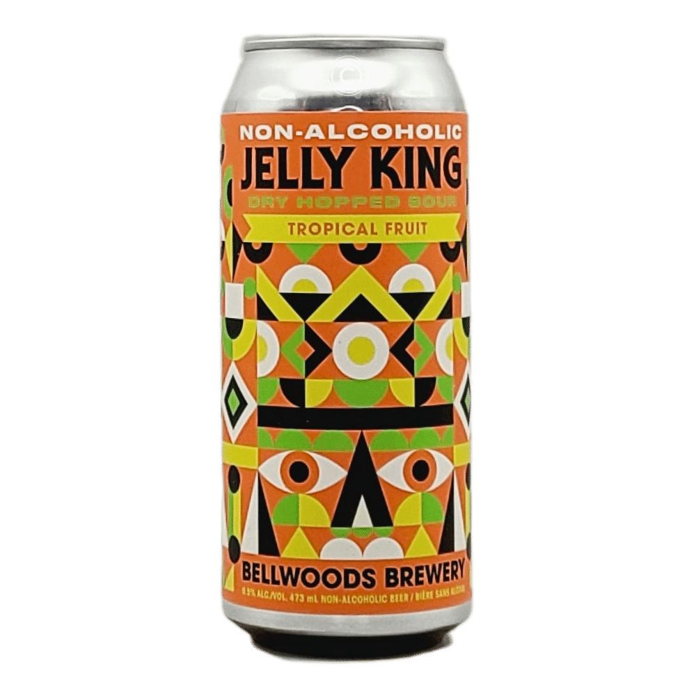Jelly King Tropical Fruit Sour Non-Alcoholic by Bellwoods Brewery, beer label