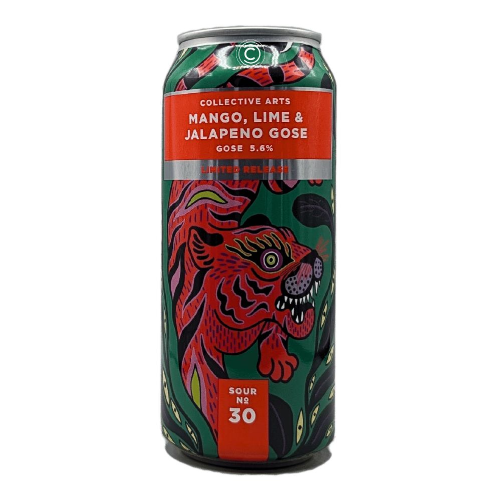 Mango, Lime & Jalapeno Gose by Collective Arts Brewing, beer label