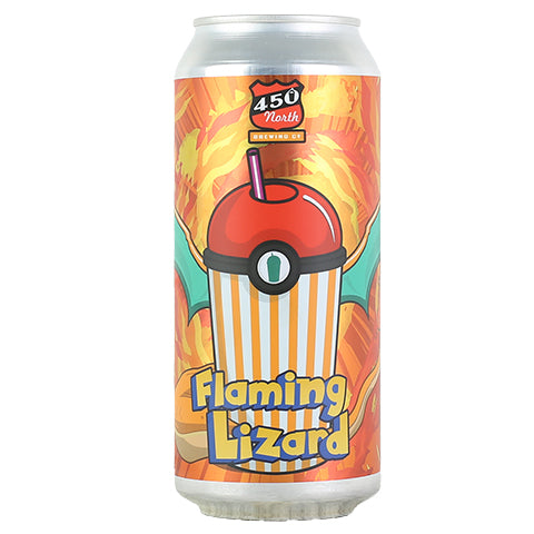 450 North Flaming Lizard Slushy XXL Sour by 450 North Brewing Company, beer label