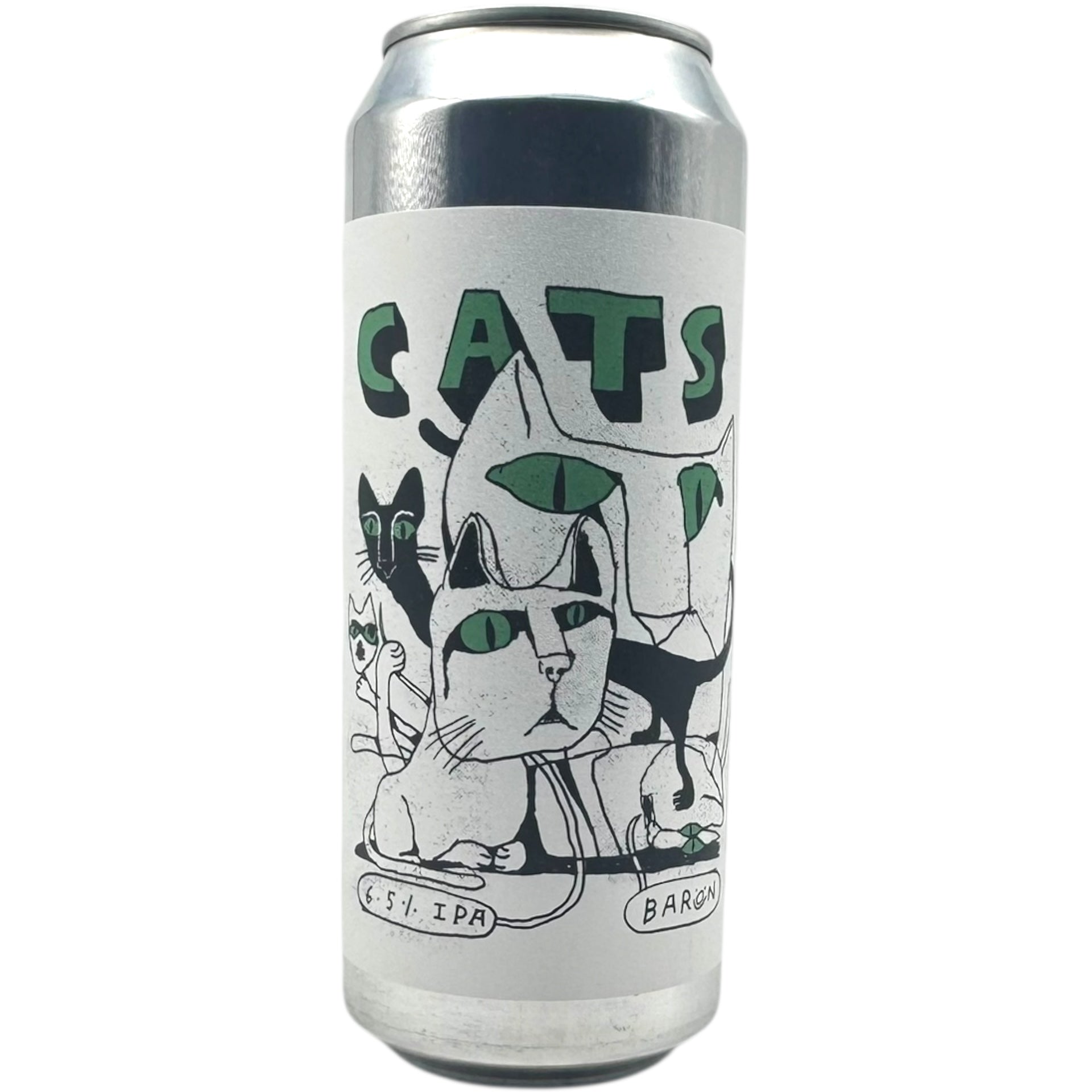 Baron Cats by Baron Brewing, beer label
