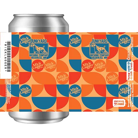 Junkyard Mick Lagger by Junkyard Brewing Company, beer label