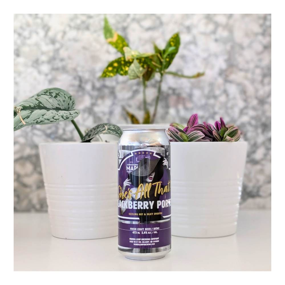 She's All That Blackberry Porter by Marda Loop Brewing Company, beer label