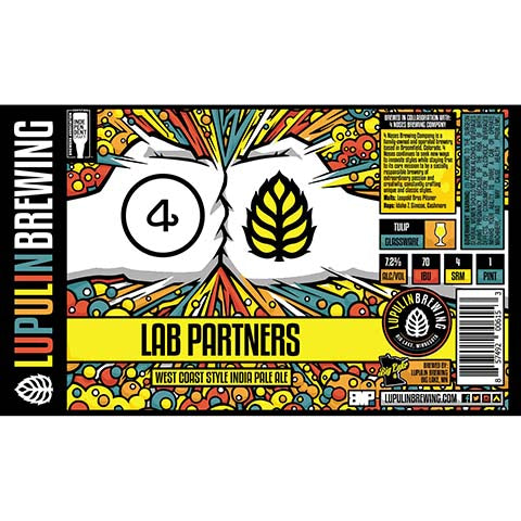 Lupulin Lab Partners West Coast IPA by Lupulin Brewing, beer label