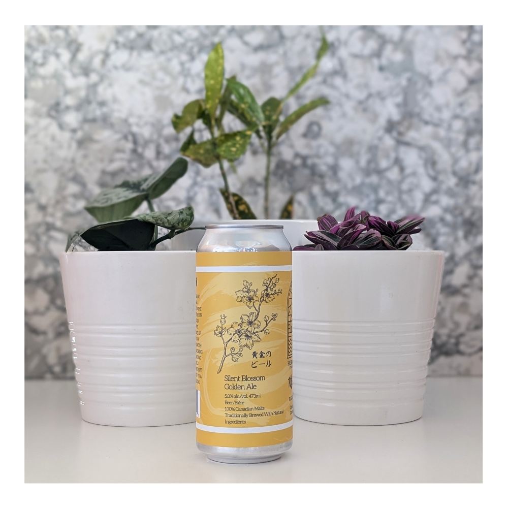 Silent Blossom Osmanthus Golden Ale by Hermit's Brewery, beer label