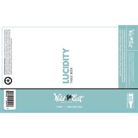 Wild East Lucidity by Wild East Brewing Co, beer label