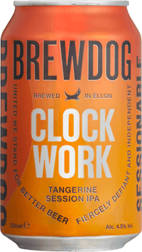 Clockwork Tangerine by BrewDog, beer label