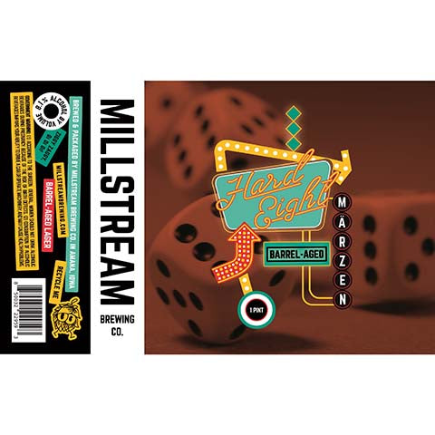 Millstream Hard Eight Barrel-Aged Marzen by Millstream Brewing Co, beer label