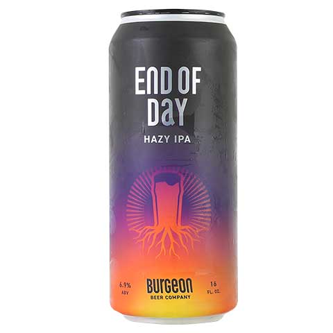 Burgeon End of Day Hazy IPA by Burgeon Beer Company, beer label