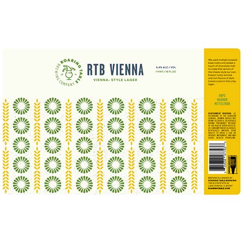 Roaring Table Vienna Lager by Roaring Table Brewing, beer label