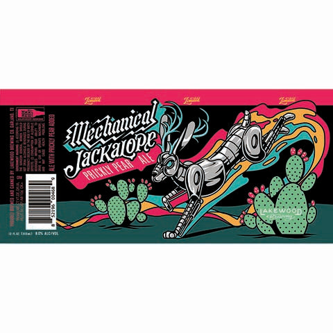 Lakewood Mechanical Jackalope Ale by Lakewood Brewing Co, beer label