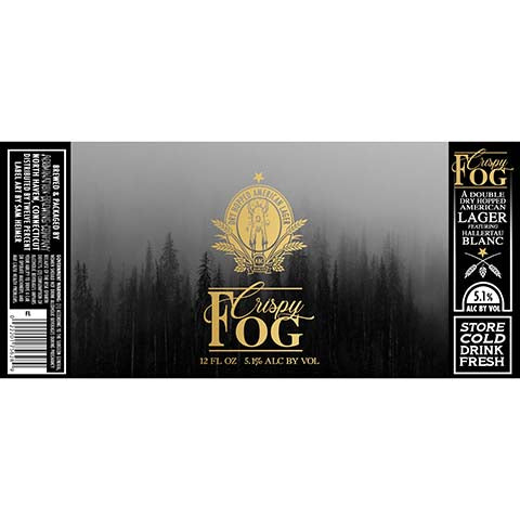 Abomination Crispy Fog DDH Lager by Abomination Brewing Company, beer label
