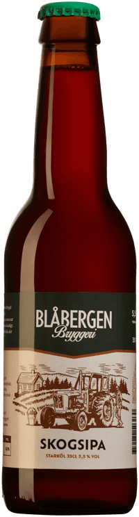 SkogsIpa by Blåbergen Bryggeri, beer label