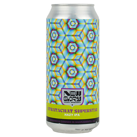 New Glory Stratachat Superstar Hazy IPA by New Glory Craft Brewery, beer label