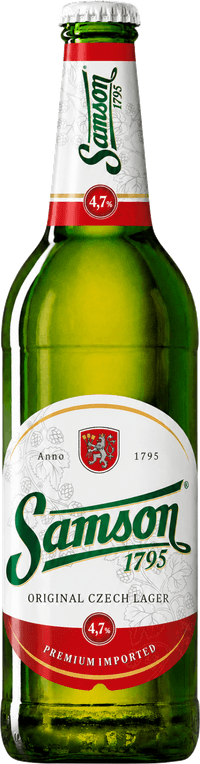 Original Czech Lager by Pivovar Samson, beer label