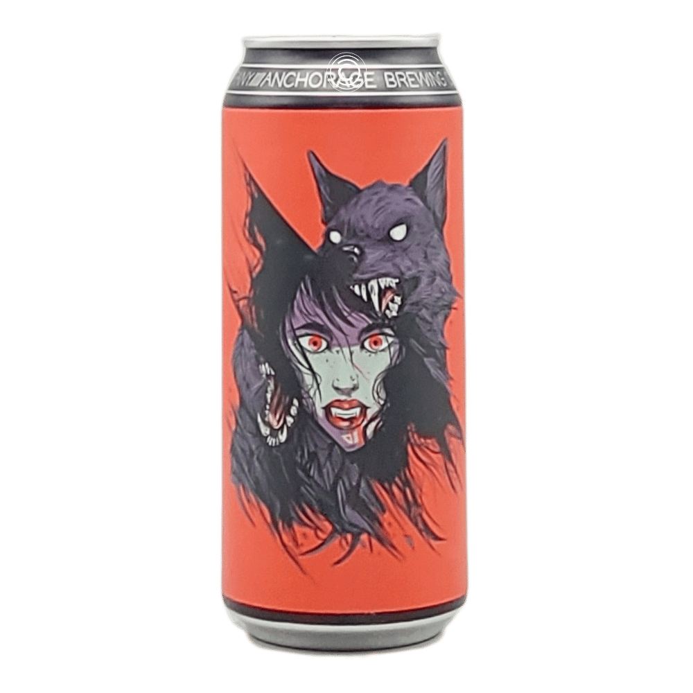 Company The Trickster Double Dry Hopped Hazy Double IPA by Anchorage Brewing, beer label