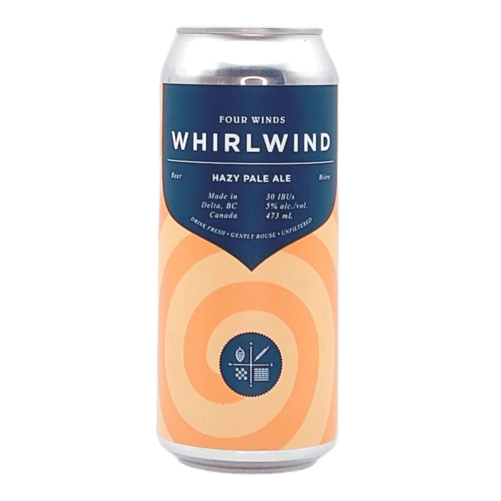 Co. Whirlwind Hazy Pale Ale by Four Winds Brewing, beer label