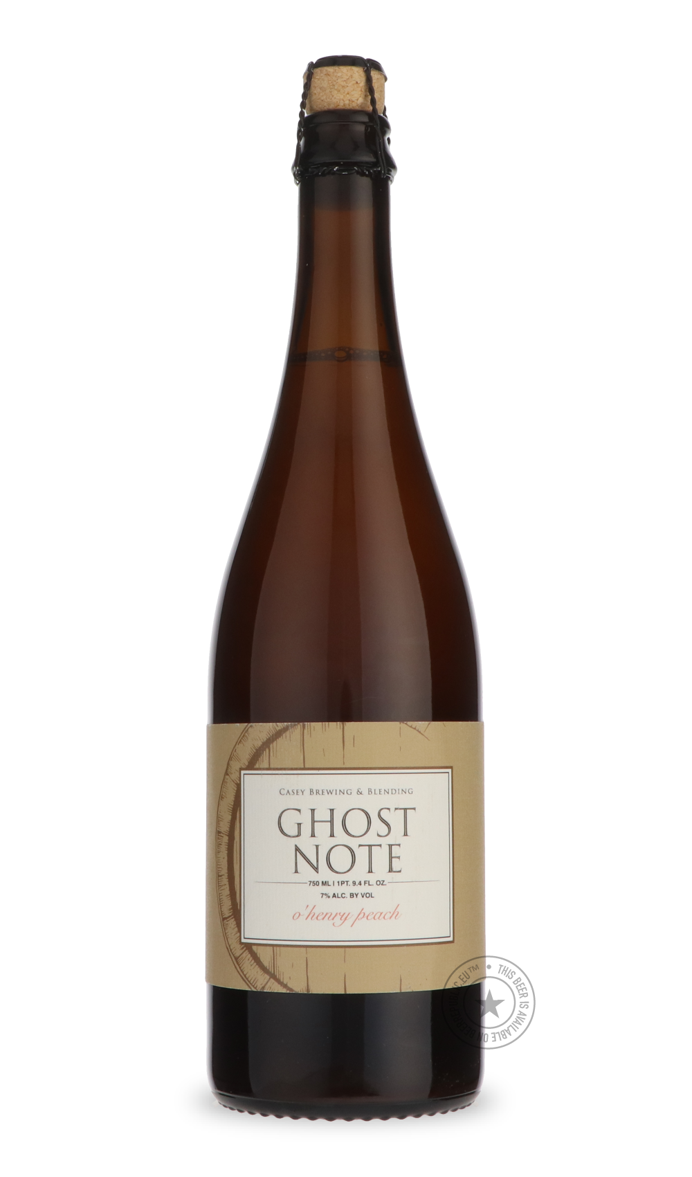 Ghost Note - O'Henry Peach by Casey, beer label