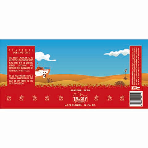 Tall City Seasonal Jackalope Series by Tall City Brewing Co., beer label