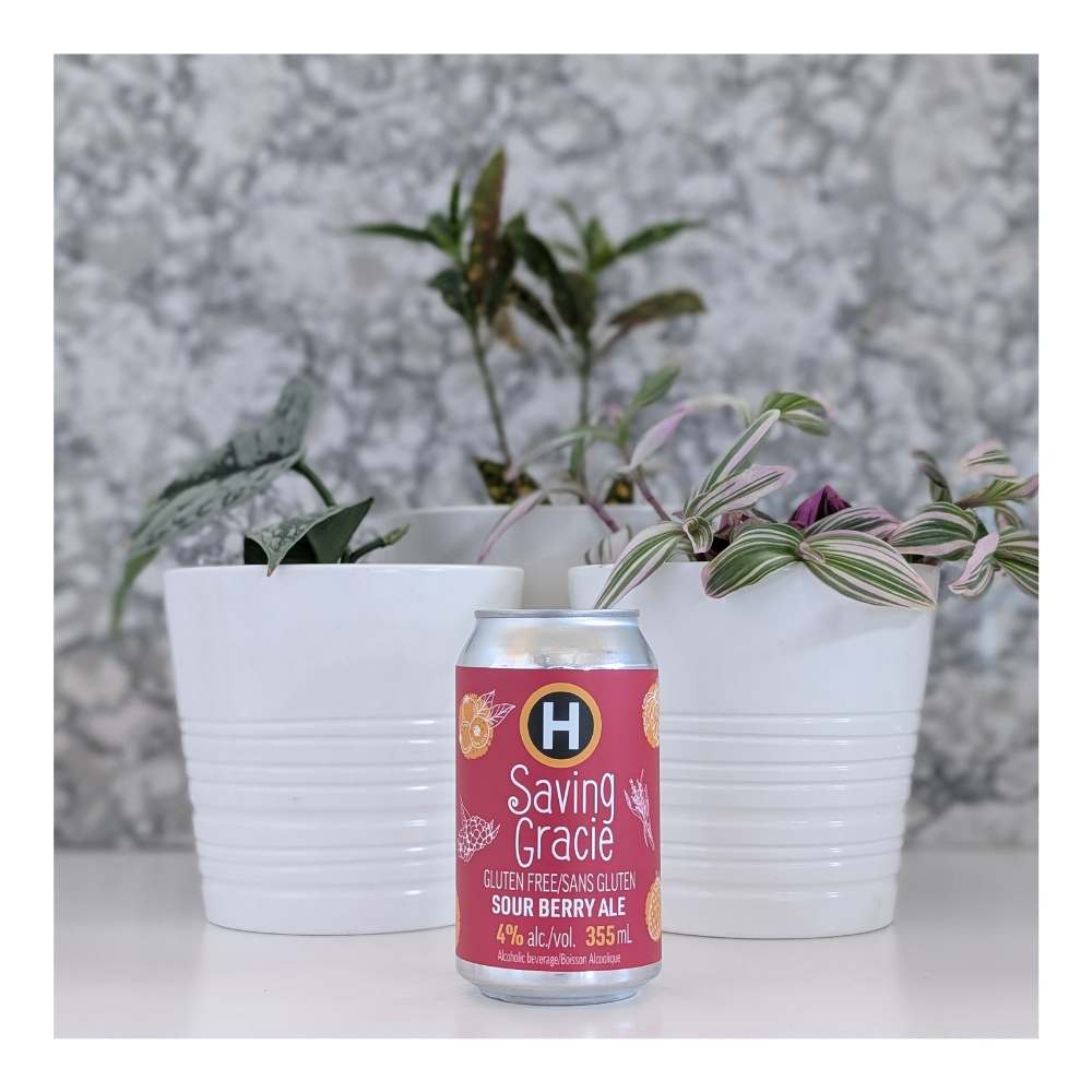 Saving Gracie Gluten-Free Sour Berry Ale by Hinterland Brewery, beer label