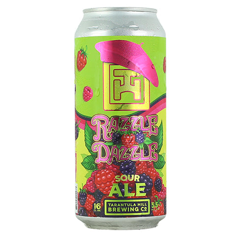 Tarantula Hill Razzle Razzle Sour (Raspberry & Blackberry) by Tarantula Hill Brewing Co., beer label