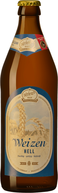 Weizen Hell by Brauerei Weiherer, beer label