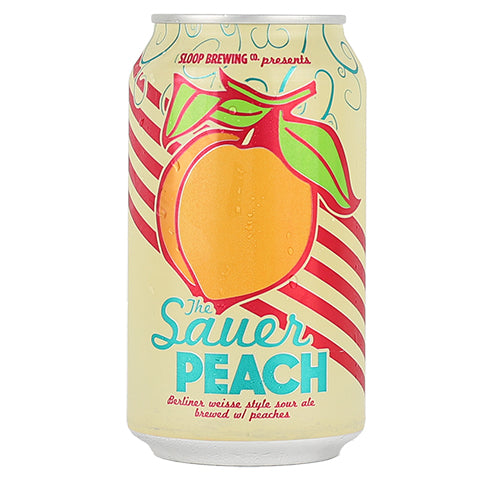 Sloop The Sauer Peach Sour by Sloop Brewing, beer label
