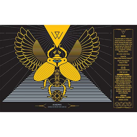 Woven Water Khepri Sour by Woven Water Brewery, beer label