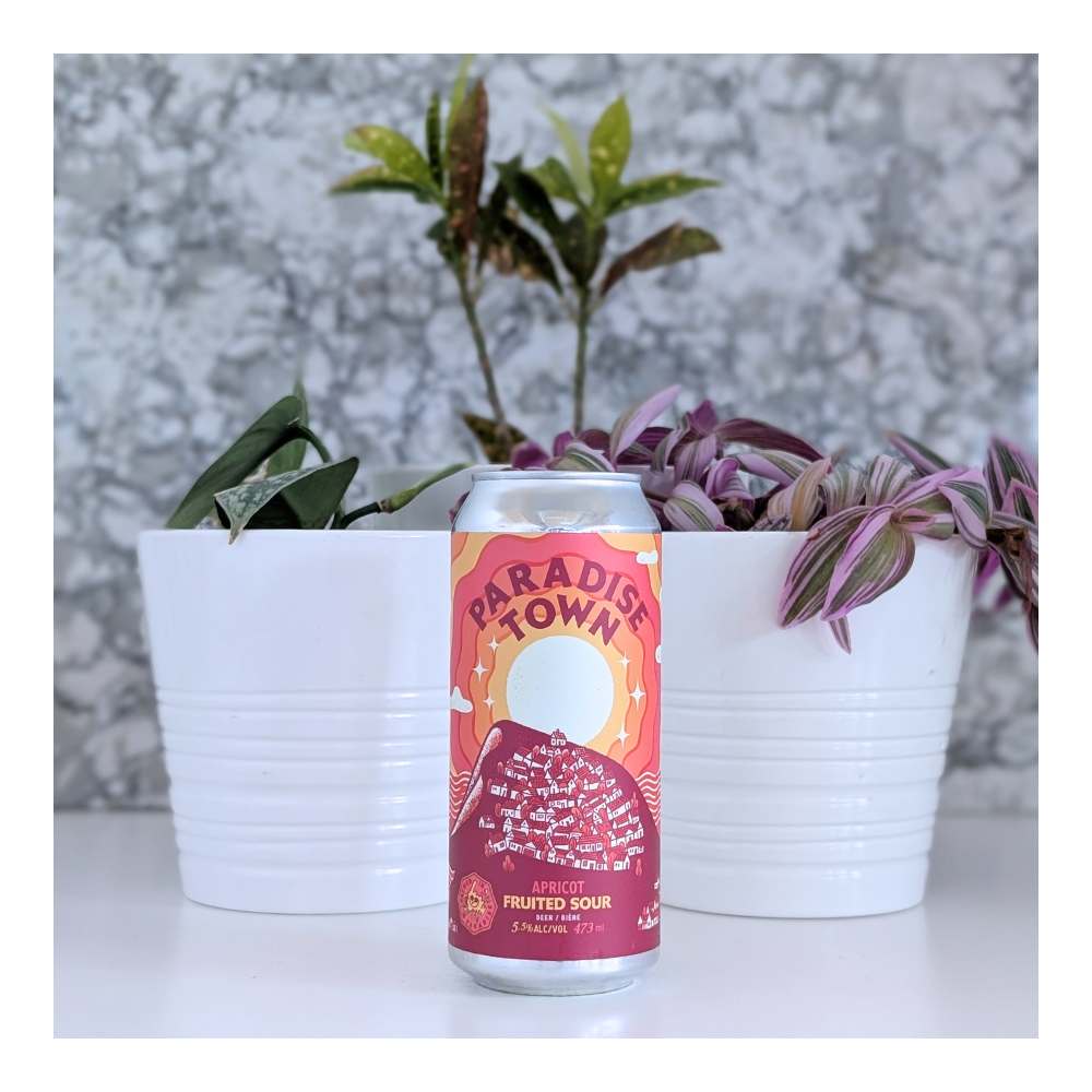 Paradise Town (Apricot) Sour by Banished Brewing Limited, beer label