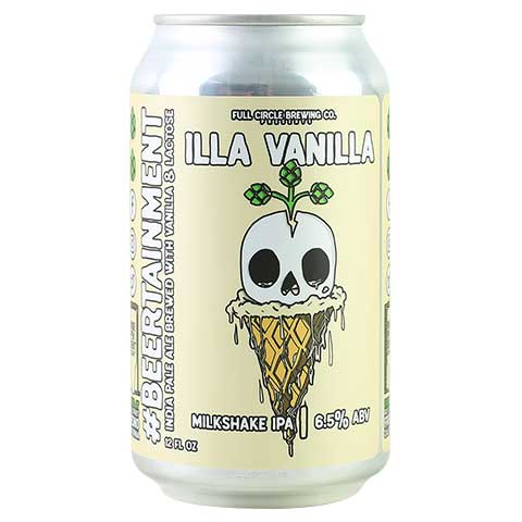 Full Circle Illa Vanilla Milkshake IPA by Full Circle Brewing Co, beer label