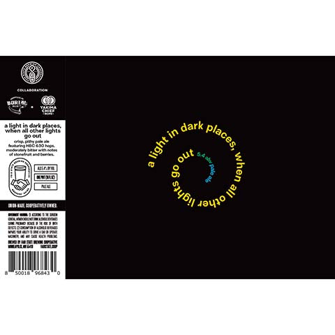 Fair State A Light In The Dark Places, When All Other Lights Go Out by Fair State Brewing Cooperative, beer label