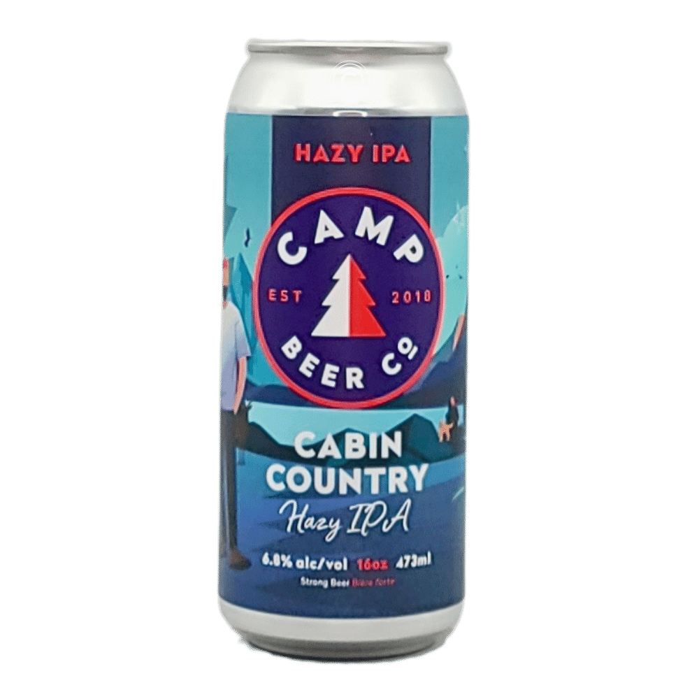 Cabin Country Hazy IPA by Camp Beer Co., beer label