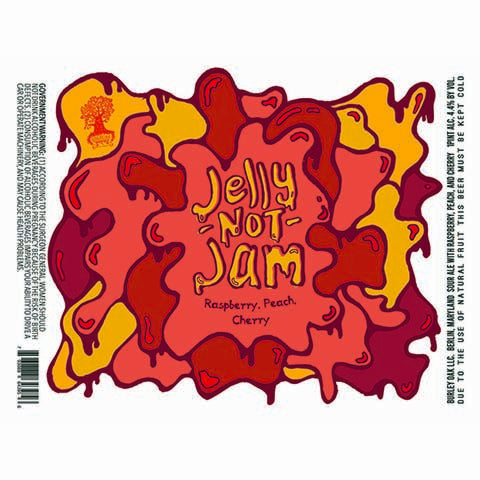 Burley Oak Jelly Not Jam (Raspberry, Peach, Cherry) by Burley Oak Craft Brewery, beer label