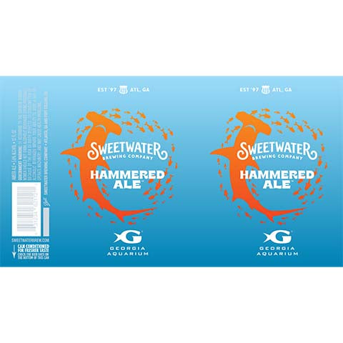 Sweetwater Hammer Red Amber by SweetWater Brewing Co, beer label