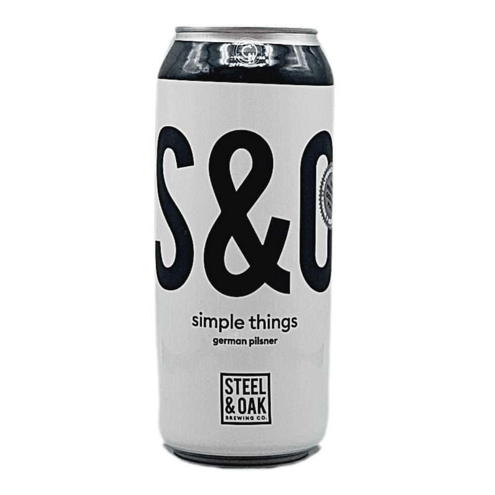 Simple Things Pilsner by Steel & Oak Brewing Co., beer label