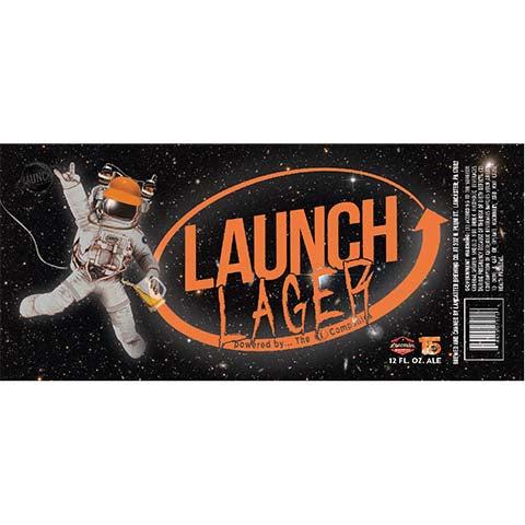 Lancaster Launch Lager by Lancaster Brewing Co, beer label