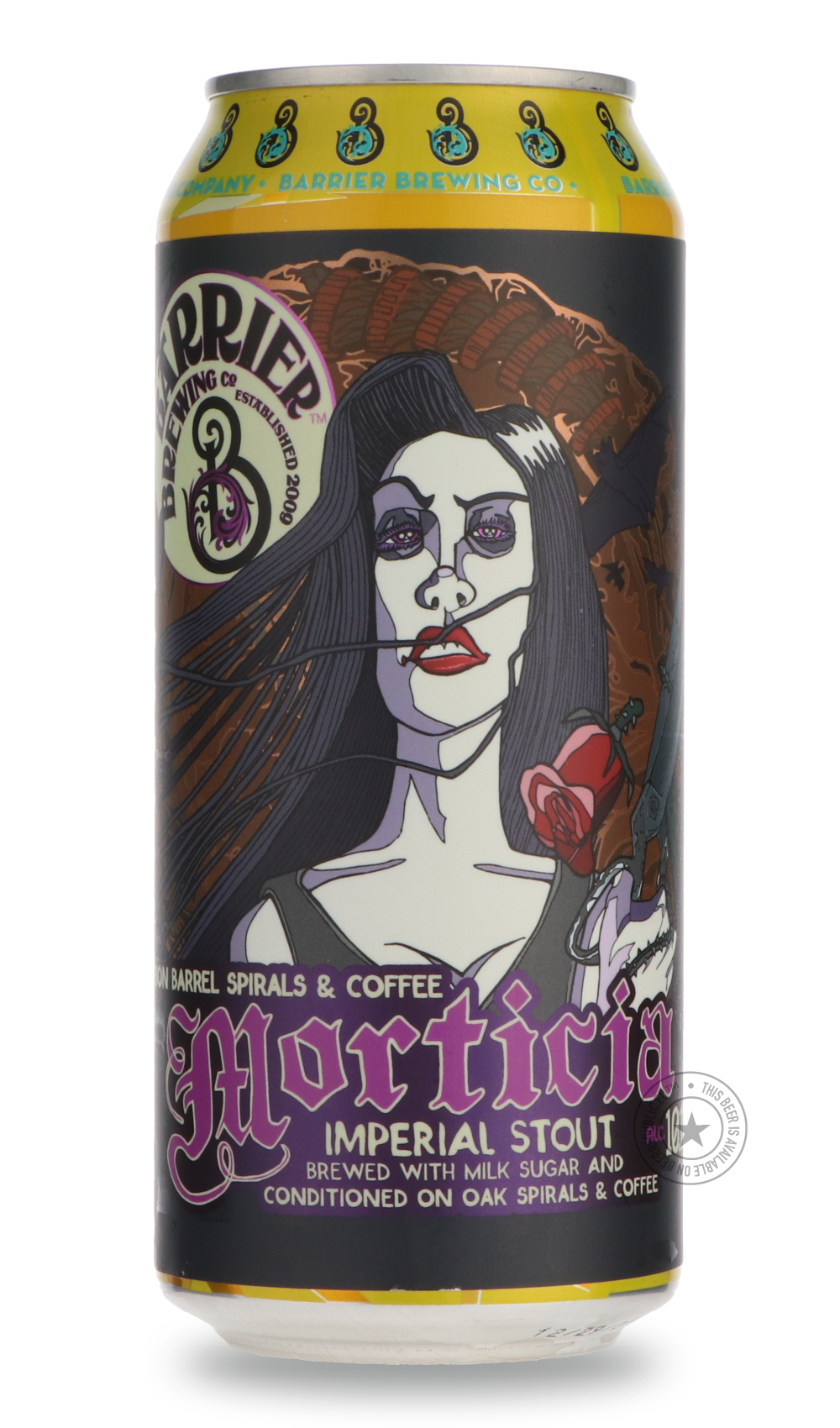 Morticia by Barrier Brewing Co, beer label