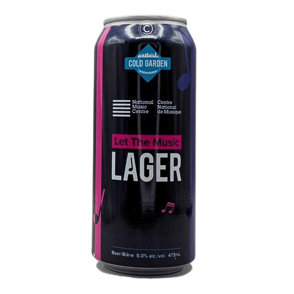 Let The Music Lager by Cold Garden Beverage Company, beer label