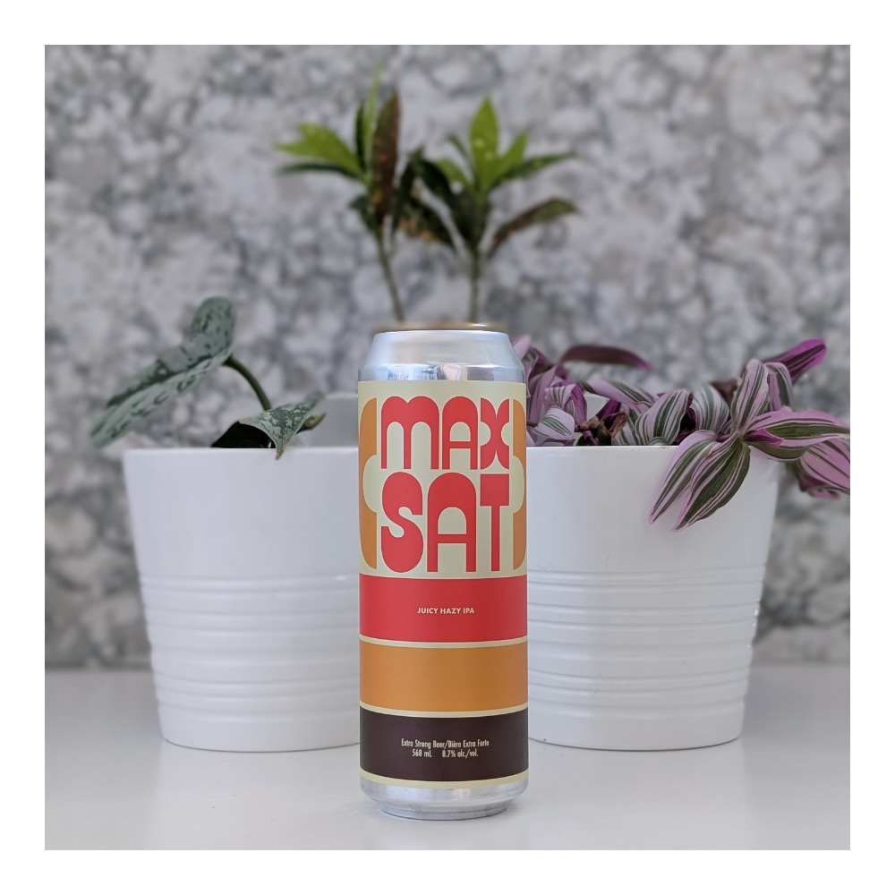 Company Max Sat Juicy IPA by Cabin Brewing Company, beer label