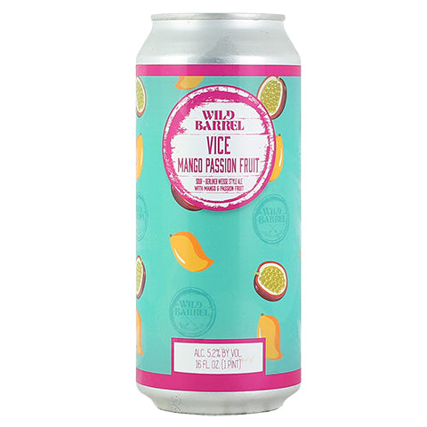 Wild Barrel Vice Mango Passion Fruit Sour by Wild Barrel Brewing Company, beer label