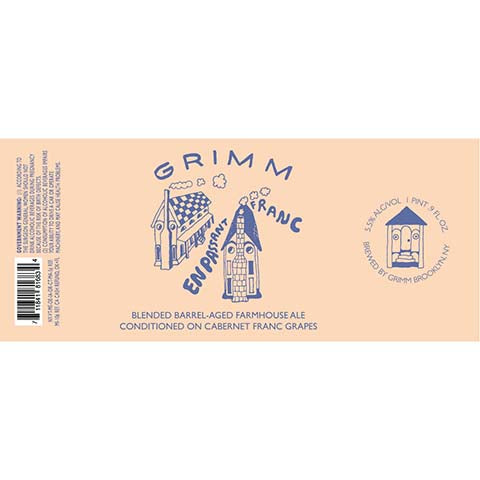 Grimm Enpassant Franc Farmhouse Ale by Grimm Artisanal Ales, beer label