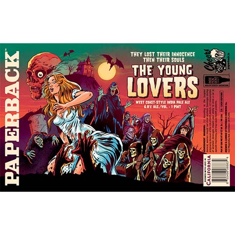 Paperback The Young Lovers IPA by Paperback Brewing Co., beer label