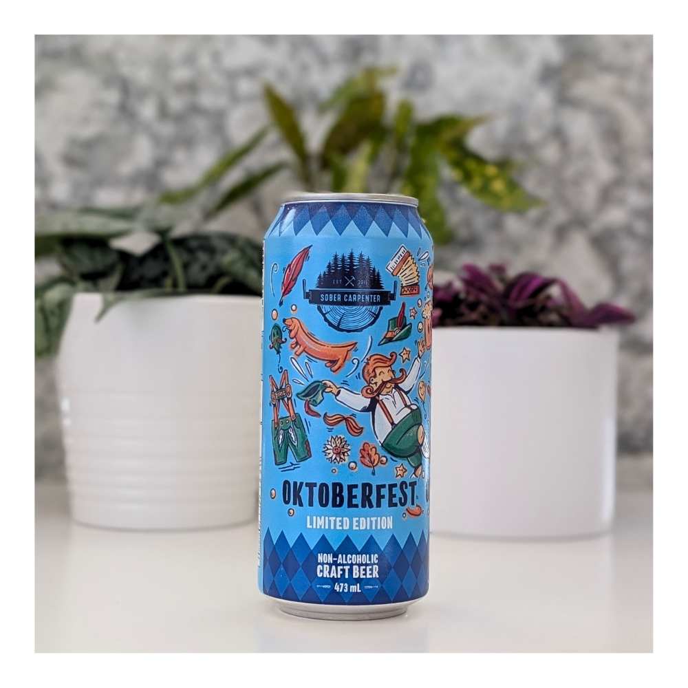 Oktoberfestbier Non-Alcoholic by Sober Carpenter, beer label