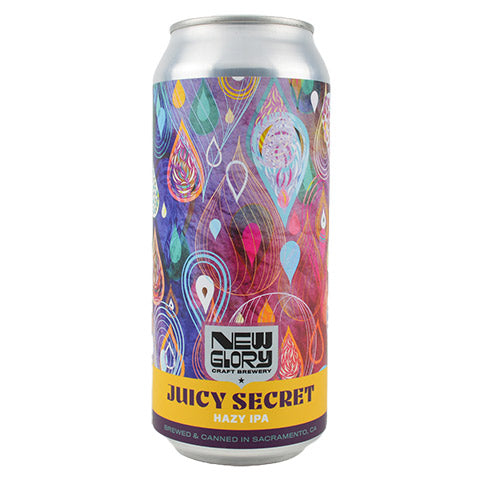 New Glory Juicy Secret IPA by New Glory Craft Brewery, beer label