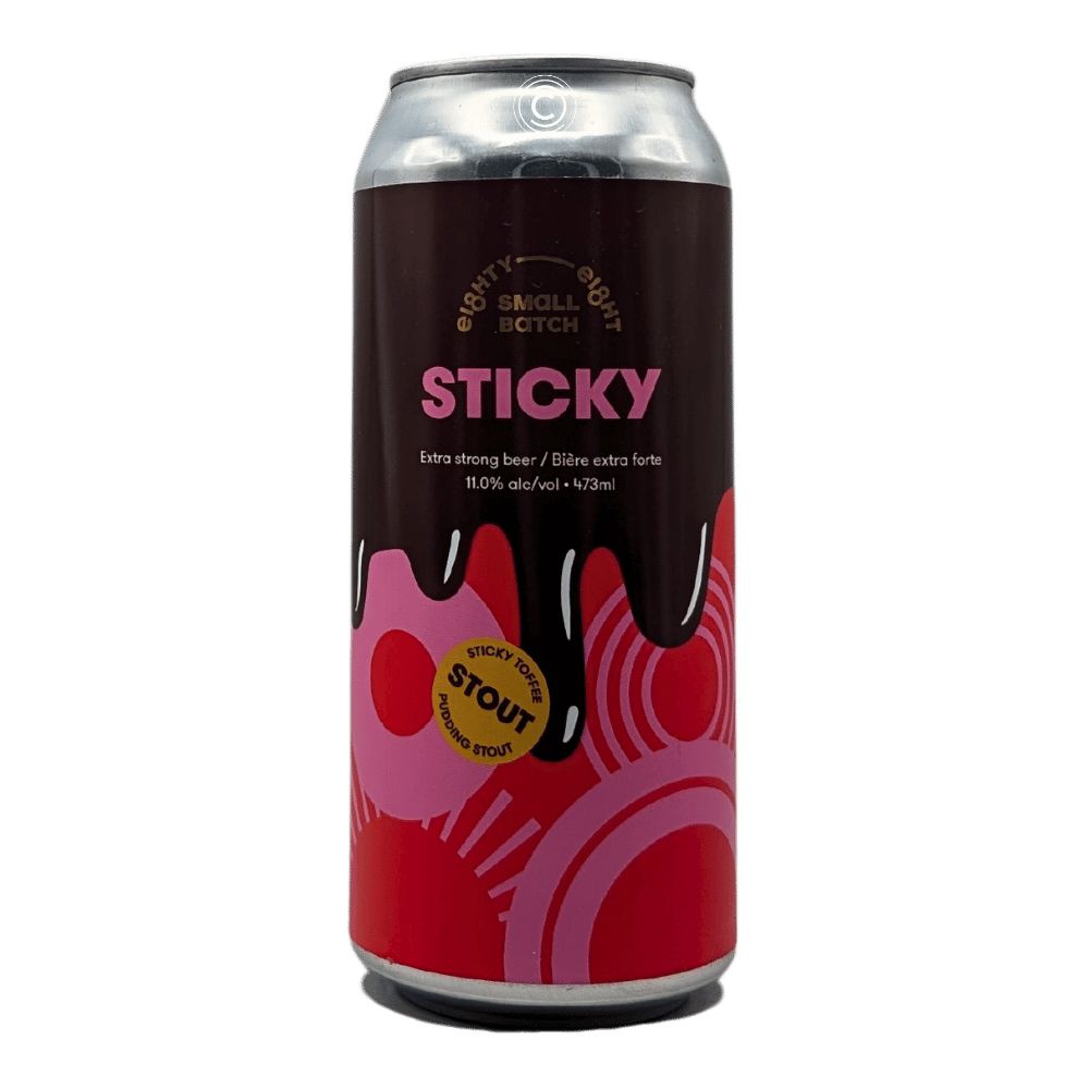 Sticky Sticky Toffee Pudding Stout by Eighty-Eight Brewing Co., beer label