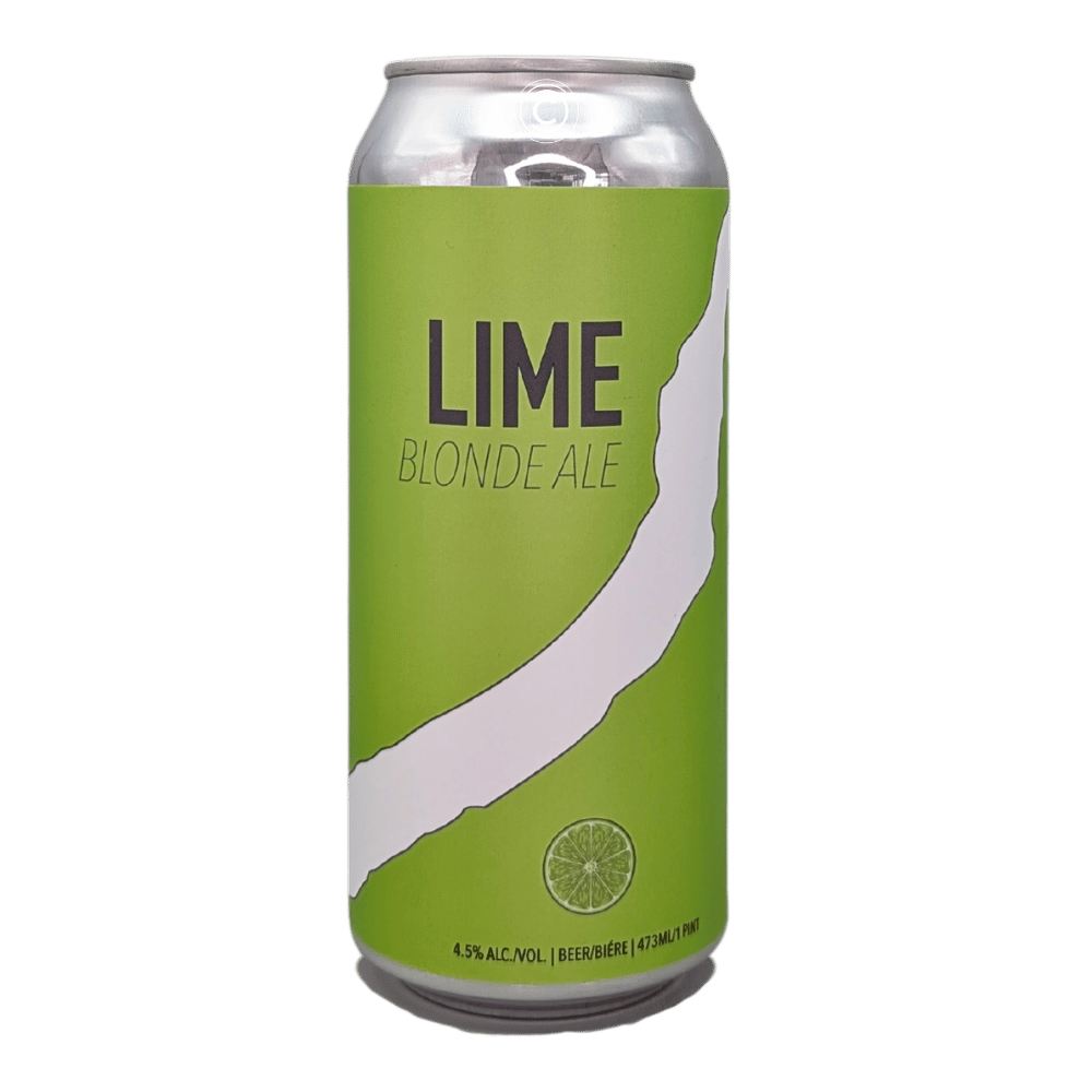 Lime Blonde Ale by Sawback Brewing Co., beer label